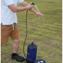 간이샤워기 캠핑 펌핑 물탱크 호스펌프 물배출 컴팩트, 1개