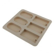 FWT 3x6Cavity 실리콘 왁스와 태블릿 왁스 라운드, 설명한대로, 회색