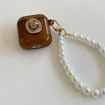 클래식 미인두 사과아이폰 블루투스이어폰 보호 껍데기 적용 AIRPODS12 대PR 진주 토트 목걸이 3, 이어폰 케이스 -클래식 미인두 -있음, Airpods pro