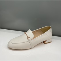 [엘칸토] 발편한 3cm [양가죽 데일리로퍼] 보들보들 편해요~ 화이트