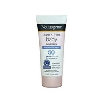 선크림 뉴트로지나 퓨어 & 프리 베이비 선크림 넓은 스펙트럼 SPF 50 3oz 아연 산화