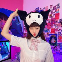 캐릭터모자 동물귀달이 블랙 토끼 인싸모자 여사친선물 파티