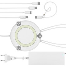 팝폰 PD PPS 초고속 86W QC3.0 도난방지 4in1 멀티 충전기 5핀 8핀 C타입, 팝폰 86W PD PPS 초고속 4in1충전기, 1개