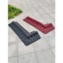 PVC 플라스틱 기왓장 처마 칼라 기와지붕 옛날 처마, 라이트 그레이 플러그 신소재