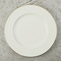 엘림 로렐 골드 원형접시 플레이트 디저트 도자기, 3호, 1개