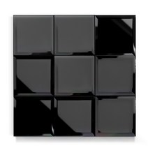 모네스페스 점착식 미러거울모자이크타일 면취 진흑경100mm 1장, 접착식모자이크타일 1장, 1개