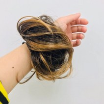 DU004 똥머리 곱창가발 올림머리 19종, 금색
