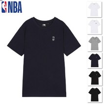 NBA 6종택1 남여공용 스몰로고 라운드 반팔 티셔츠 N222TS952P