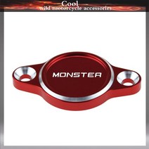 오토바이 CNC 액세서리 엔진 오일 필터 커버 캡 Ducati Monster 695 795 796 696 821 1200, 02 빨간