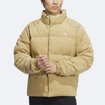아디다스 남성 베이지 골덴 숏 푸퍼 겨울 패딩 점퍼 패디드 잠바