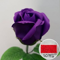 이플린 3겹장미 비누꽃 비누 장미 꽃다발 꽃바구니 DIY 재료, 02.잎사귀_진퍼플