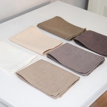 [나산] 냅킨 린넨 100% 젠스타일 RS91-6 6장 SET 40x30cm 당일발송, 상세설명 참조, 35 아쿠아블루