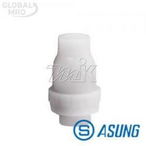 [와이제이] 볼체크밸브(PVDF/FPM) 아성플라스틱밸브 아성 나사, 아성.볼체크밸브(PVDF_FPM) 15A(나사)