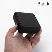 선물상자 리본 포장박스 블랙 판지 비누 맞춤형 크기 로고 인쇄 지원, 3.Black - 10pcs-7x7x3cm