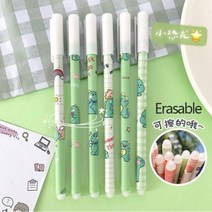 지울 수 있는 귀여운 젤 펜 파란색 잉크 0.5mm 학교 마찰 볼펜 소년 소녀를 위한 한국 문구, 6 PCS G