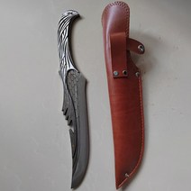 서바이벌나이프 캠핑용칼 헌팅나이프 주방 수제 단조 스틸 핸들 샤프 요리사 바베큐 사냥 요리, 덮개가 있는 칼, 9인치