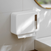 무타공 슬림 핸드타올케이스, 화이트