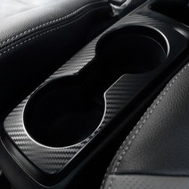 더뉴레이 컵홀더 패널 카본 스티커 기스방지 보호 가드 차량용품, 더뉴레이 컵홀더 패널 - 카멜레온와인카본, 1개