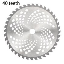 사무용 작두 재단기 미니 소형 255mm 40T/60T/80T 브러시 커터 블레이드 잔디 깎는 기계 교체 나무 트리머, 01 40T