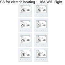 온수기 캠핑히터 M4AHGB 와이파이 스마트 난방 온도 조절기 LCD 디스플레이 음성 제어 알렉사 투야 앨리스 전기 물 바닥 온도 컨트롤러, 없음, 11.M4 GB 16A 와이파이 8 개