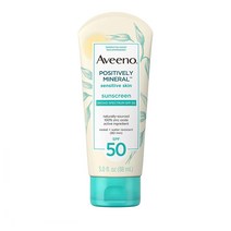 아비노 민감피부용 광채 미네랄 방수 선로션 SPF 50 여행용 사이즈 88ml