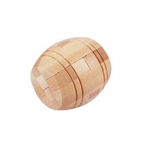 큐브 매직 볼 두뇌 티저 지능형 조립 나무 3D 퍼즐 게임, Barrel lock-056