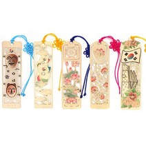 박씨상방 채색 금장 책갈피/외국인선물로좋은북마크, 상세설명 참조, 연꽃