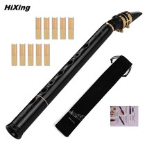 에어로폰 리드 색소폰 셀마 hixing c 키 미니 포켓 abs material with mouthpieces 10pcs 갈대 운반 가방 ammoon bb sax 목관 악기, 암문 bb 색소폰