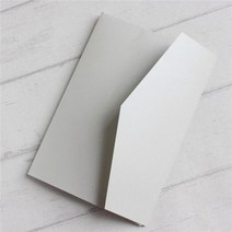 빈 키 결혼식 웨딩 초대 봉투 pocket tri-folding invite cover multi 색 offer customized service, light 그레이_j미국t pocket