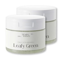 [1+1] 티엠포메종 데일리 스크럽 워시 300g 솔트스크럽 그린 플로럴향