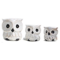 [세모아유] 지혜의 흰부엉이 3가족 목각부엉이 _222412EA, #쿠팡3 우드