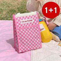 예쁜 보냉백 간식가방 도시락가방, 핑크