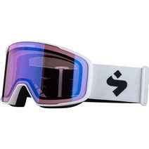 Sweet Protection 분독 RIG 스노우 고글 - 스노우보드 및 스키 세미 프레임 없는 디자인 자외선 차단 김 서림 방지 렌즈 라이트 자수정/새틴 화이트/화이트, Rig Light Amethyst/Satin White