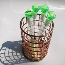 속눈썹고데기 속눈썹 히팅 뷰러 고데기 드라이기 5pcs 아크릴 다이아몬드 큰 다이아몬드 래쉬 브러쉬 일회, 한개옵션1, 01 5pcs Green