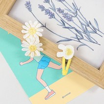 도도앤뉴 유아 아기 계란꽃 똑딱핀 헤어핀 세트