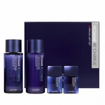 라끄베르 옴므 리차지 2종 세트 (애프터쉐이브 185ML 에멀전 180ML 애프터쉐이브 증정 35ML 에멀전 증정 35ML)