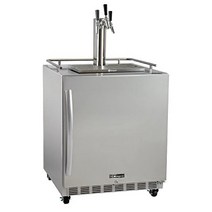 Kegco HK38SSC-3 3-Tap Commercial Outdoor Built-In Kegerator w/ Dispense Kit 3 Faucet, 1