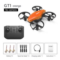 2023년신상 4 채널 원격 제어 항공기 고도 2 기어 미니 Quadcopter 드론 6 축 자이로 속도 조절 크리스마스 선물, Orange 3 Battery+CHINA