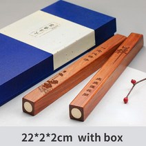 Paperweights 서예 잉크 그림 로즈 우드 황동 종이 무게 선물 맞춤형 문진 나무 프레스, [08] H