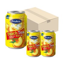 당구장에서 많이찾는 달달한 푸르밀 복숭아티 340ml 뚱캔 24개 1박스