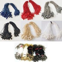 택고리 실고리 택끈 행택고리 택고무줄 실고리핀, 블랙+블랙핀, 1개