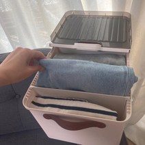 옷장 정리함 옷 수납함 속옷 양말 니트 바지 정리함 디오거나이저, 대형(W32.5xD32.5xH12.5cm)