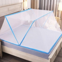 접이식 원터치 모기장 침대모기장 싱글 대형모기장 3사이즈, 핑크 1인용