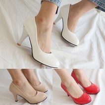 빅사이즈가능 여성구두 펌프스 여자하이힐 8.5cm P216