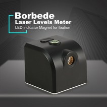 Borbede 휴대용 미니 크로스 레드 레이저 레벨 미터 2 라인 1 포인트 650nm 레벨링 장비 LED 표시기 자석, 협력사