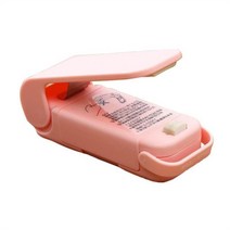 간식메이커 붕어빵기계 와플기계미니 휴대용 식품 보관 실러 간식 클립 주방 액세서리, 02 Pink 1