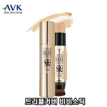 알로에베라 트리플커버 비비스틱 미백 주름개선 자외선차단 PA+++ SPF50+ 기미 잡티 커버 보습 비비크림 BB스틱, 1개, 기본