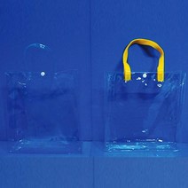 작품용 비닐가방 / 비치백만들기 PVC 여름 만들기재료, A 투명손잡이
