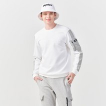 [클리브랜드골프] 레이온혼방 고주파로고 맨투맨 남성 긴팔 골프티셔츠골프웨어_CGMTS31138WH