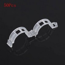 플라스틱 식물 지원 클립 50/100Pcs 포도 나무 토마토 줄기 야채 고정 정원 온실 액세서리 30mm, 50PCS